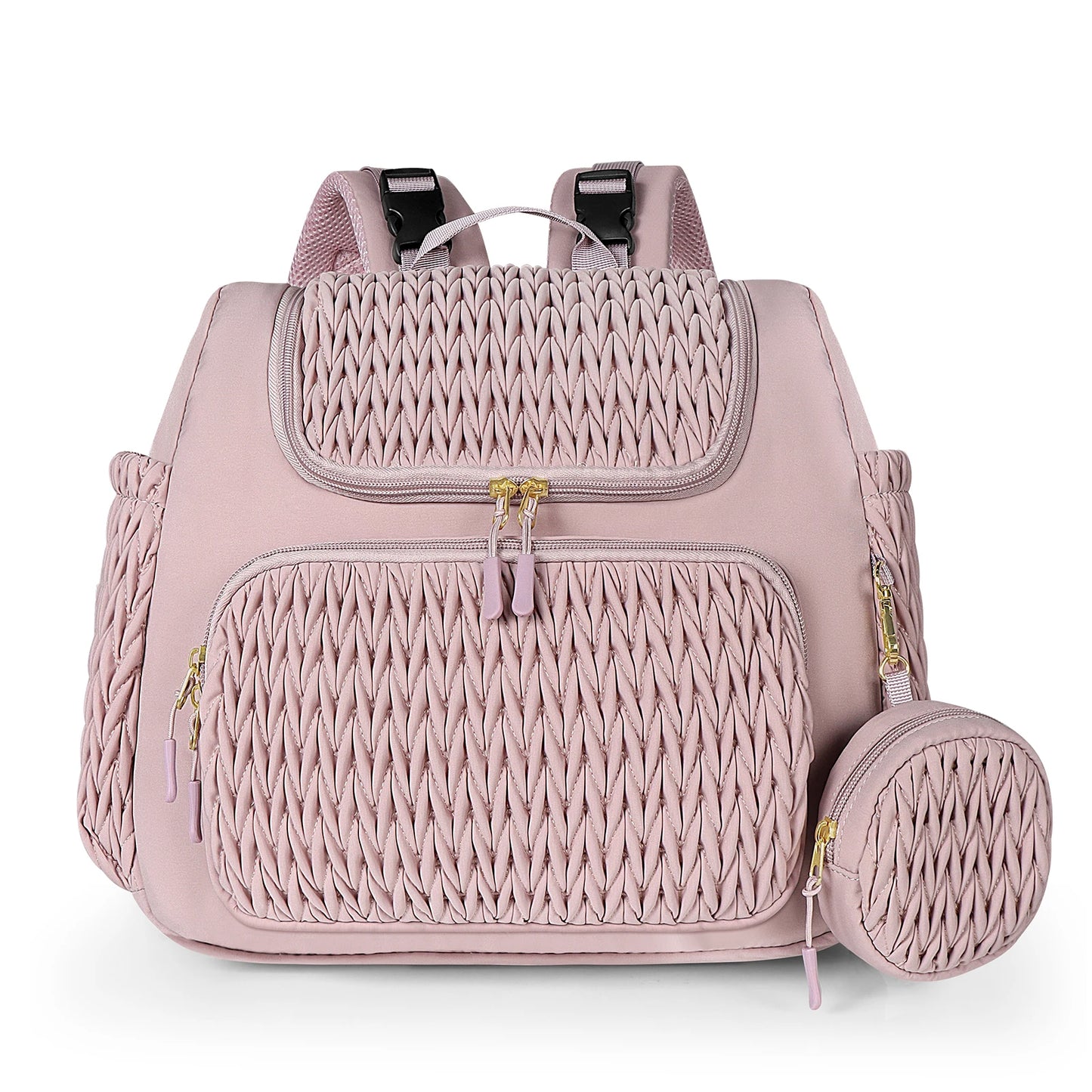 Pink Insulated Youngsters Diaper Backpack with Tassel Detail - Insulated Diaper Backpack - Lightweight, Large Capacity, 3-4 Hour