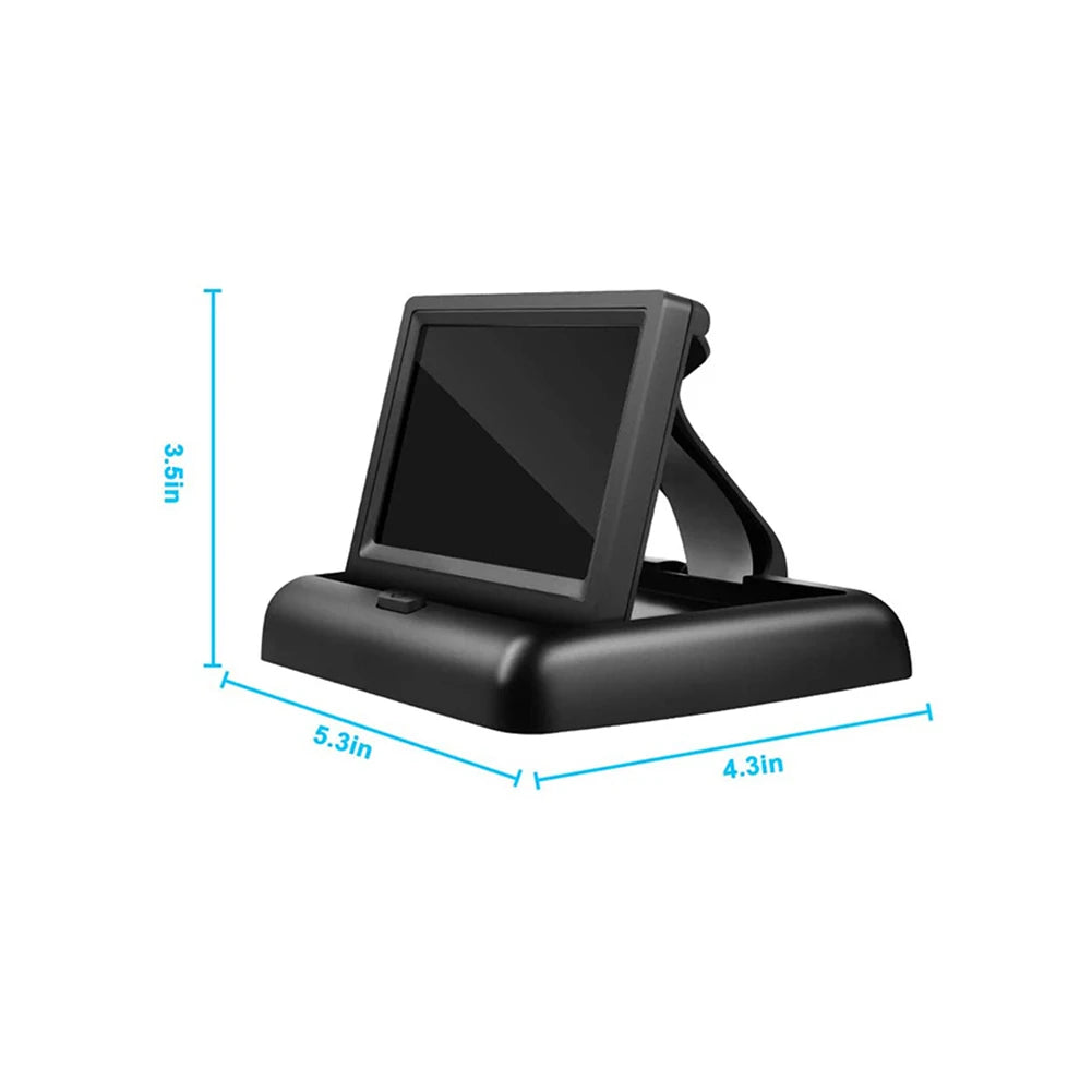 4.3 Inch HD Safety Car Seat Mirror Camera Folding Screen 8LED IR Night Vision Back Seat Baby Car Camera Headrest Monitor Display