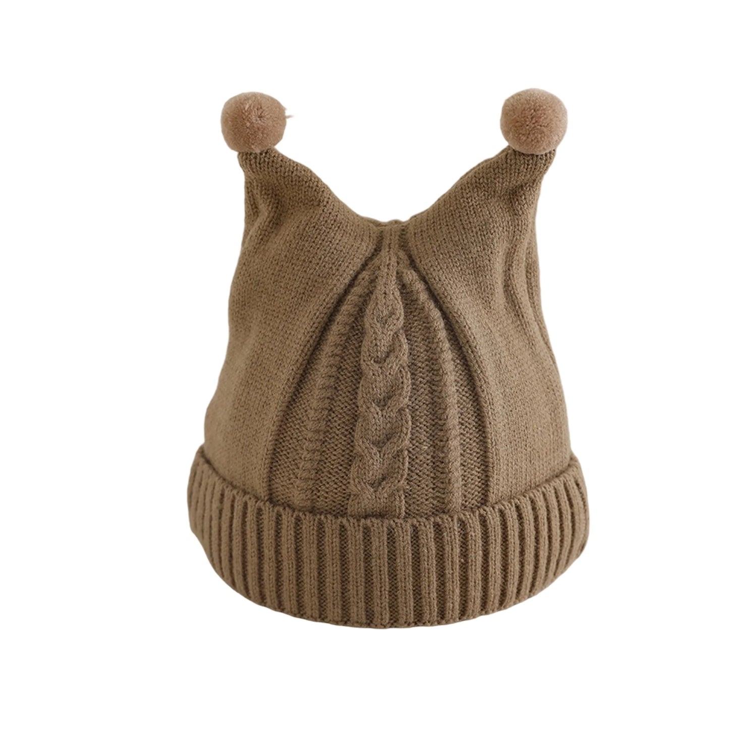 Children s Winter Knit Beanie with Adorable Animal Ears Cozy and Thick Warm Hat for Cold Weather Stylish Ear Protection Hat