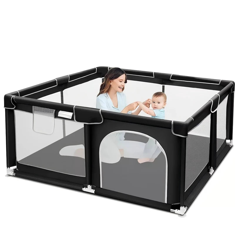 Foldable Baby Playpen Kids Playpen Playground Indoor/Outdoor Safety Play Yard Portable Kids Indoor Outdoor Toys Activity Center