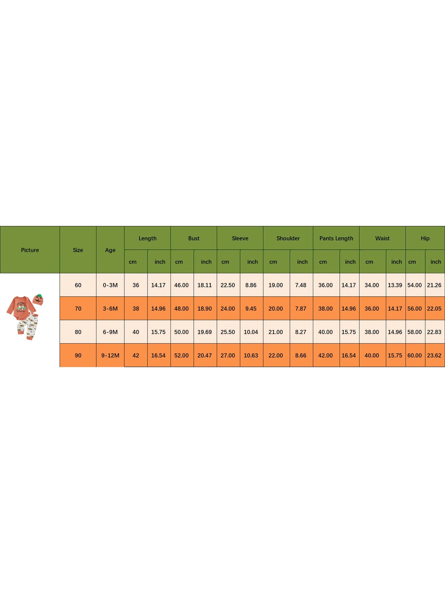 Adorable Toddler Boy Halloween Costume Set with Pumpkin Print Romper Pants and Hat - 3 Piece Fall Outfit for Baby Boy