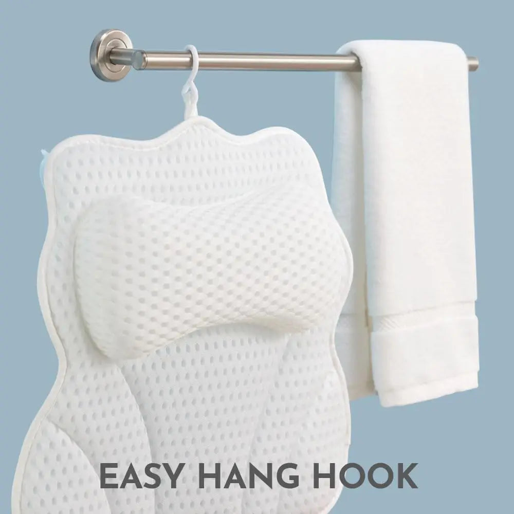 Practical Slip Bath Pillow with Suction Cups Tub Neck Back Support Headrest Pillows Thickened Home Cushion Accersory