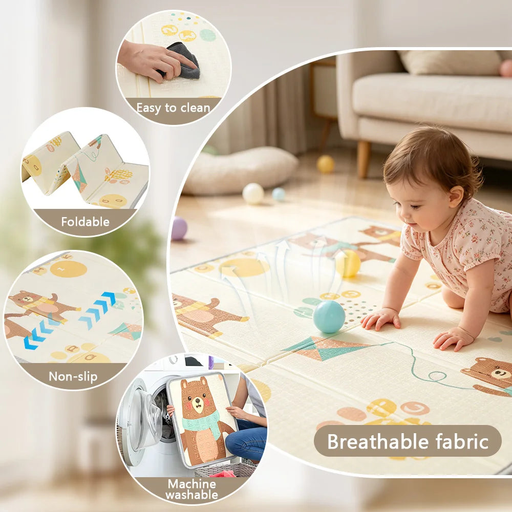 Baby Playpen Baby Safety Fence 360° Portable Baby Playpen for Children Play Area Baby Playground For 0-6 Years Indoor Outdoor