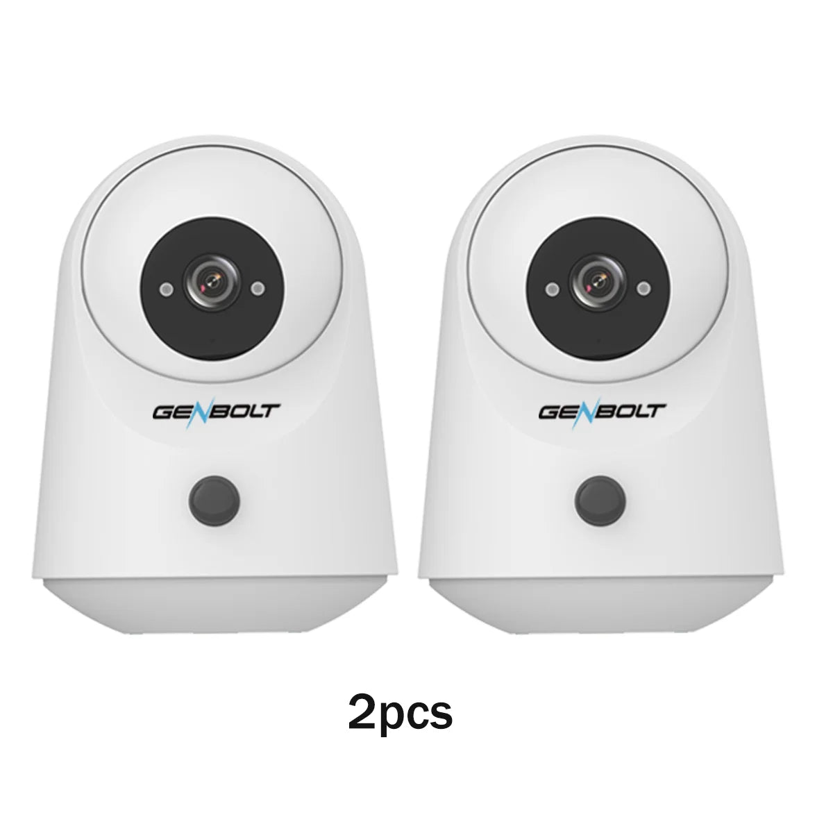 GENBOLT 5000mAh Battery 2K Security Camera, WiFi Indoor Pan Tilt PIR Motion Detection, for Home Baby Nanny Pet Monitoring