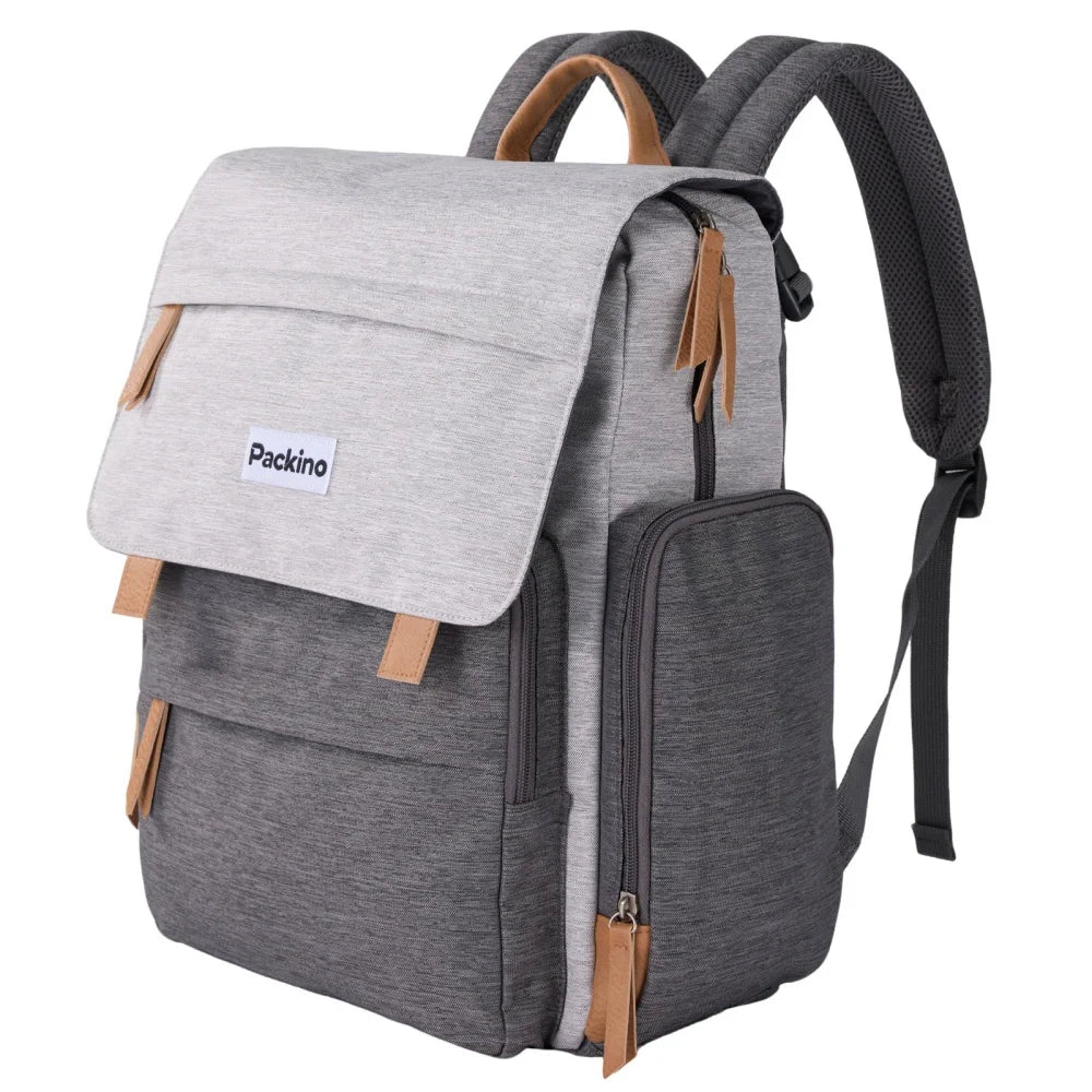 Insulated Diaper Bag Backpack with Stroller Straps, Multipacks Mommy Bag, Large Lightweight Baby Organizer Backpack for Mom Dad