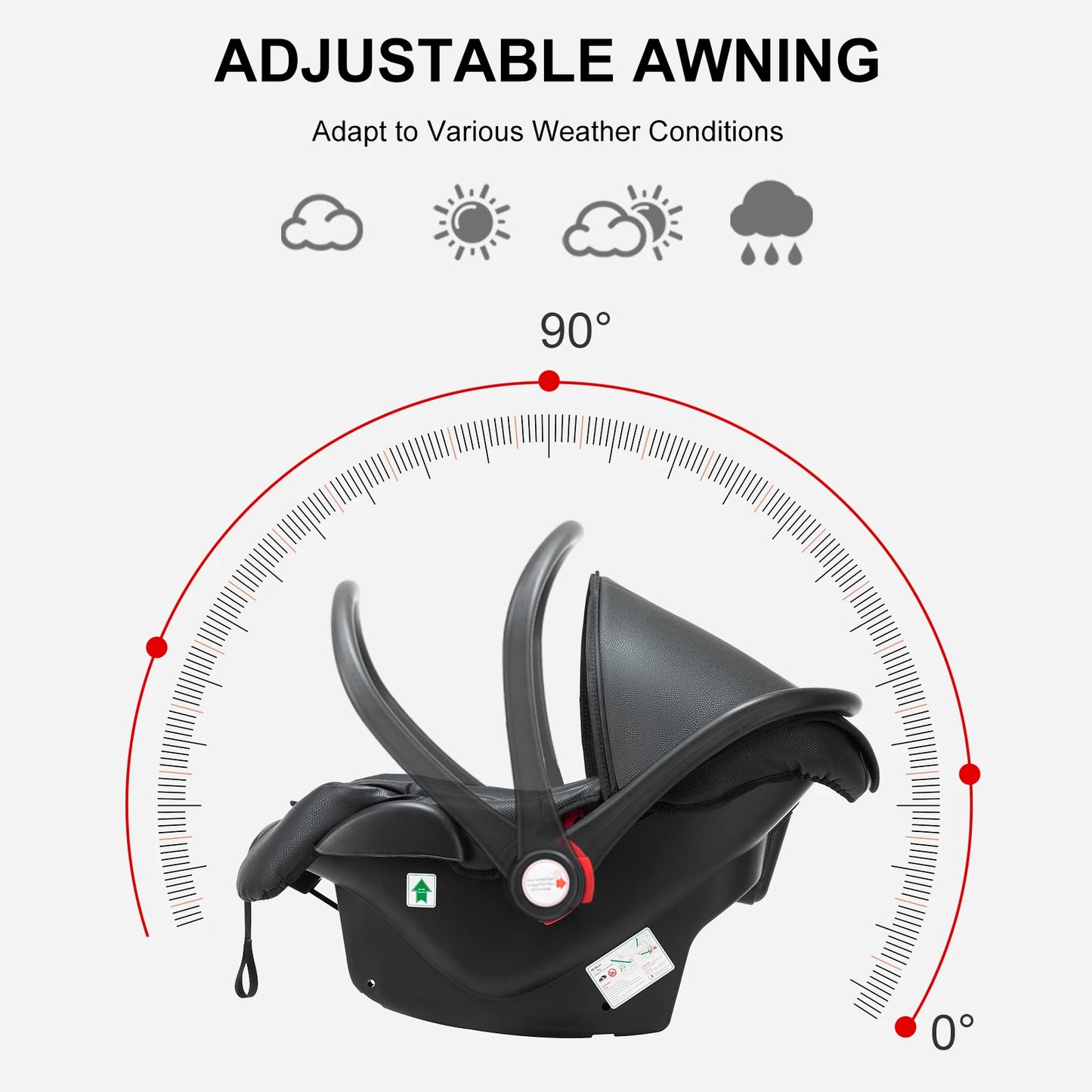 Baby Car Seat with Safe ISOFIX Base ISOFIX connector base Baby Seats Easy - to - install Portable Newborn Infant Kid Stable Mom