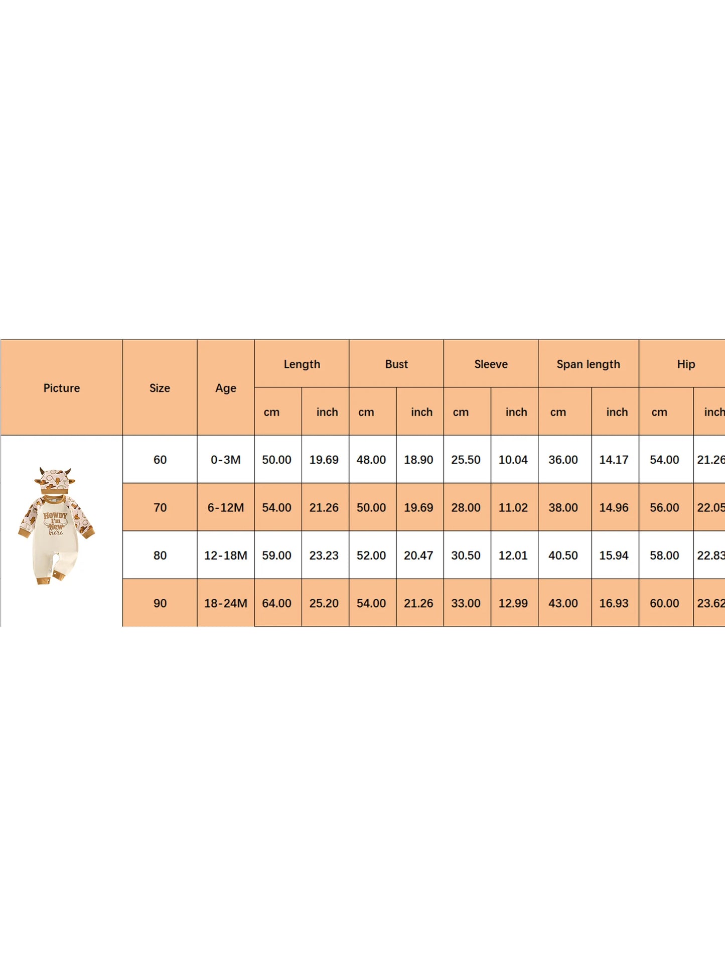 Cute Infant Cow Print  with Matching Horned Hat for Autumn - Adorable Western Style Romper Set for Baby Boy