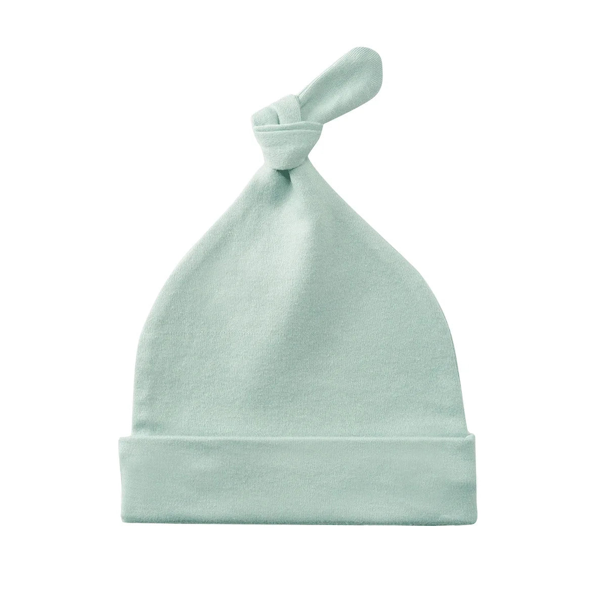 Personalized Knotted Beanie Baby Hat Organic Cotton Embroidered Name Infant Caps for Newborns 0-4 Months Perfect Baby Gift