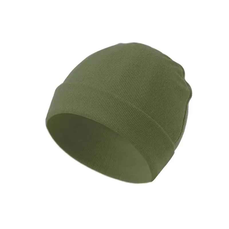 Unisex 0-3 Months Newborn Boy Girl Hats 100% Cotton Soft Bonnet Caps Solid Color Kids Beanie Felt Cap Baby Accessories