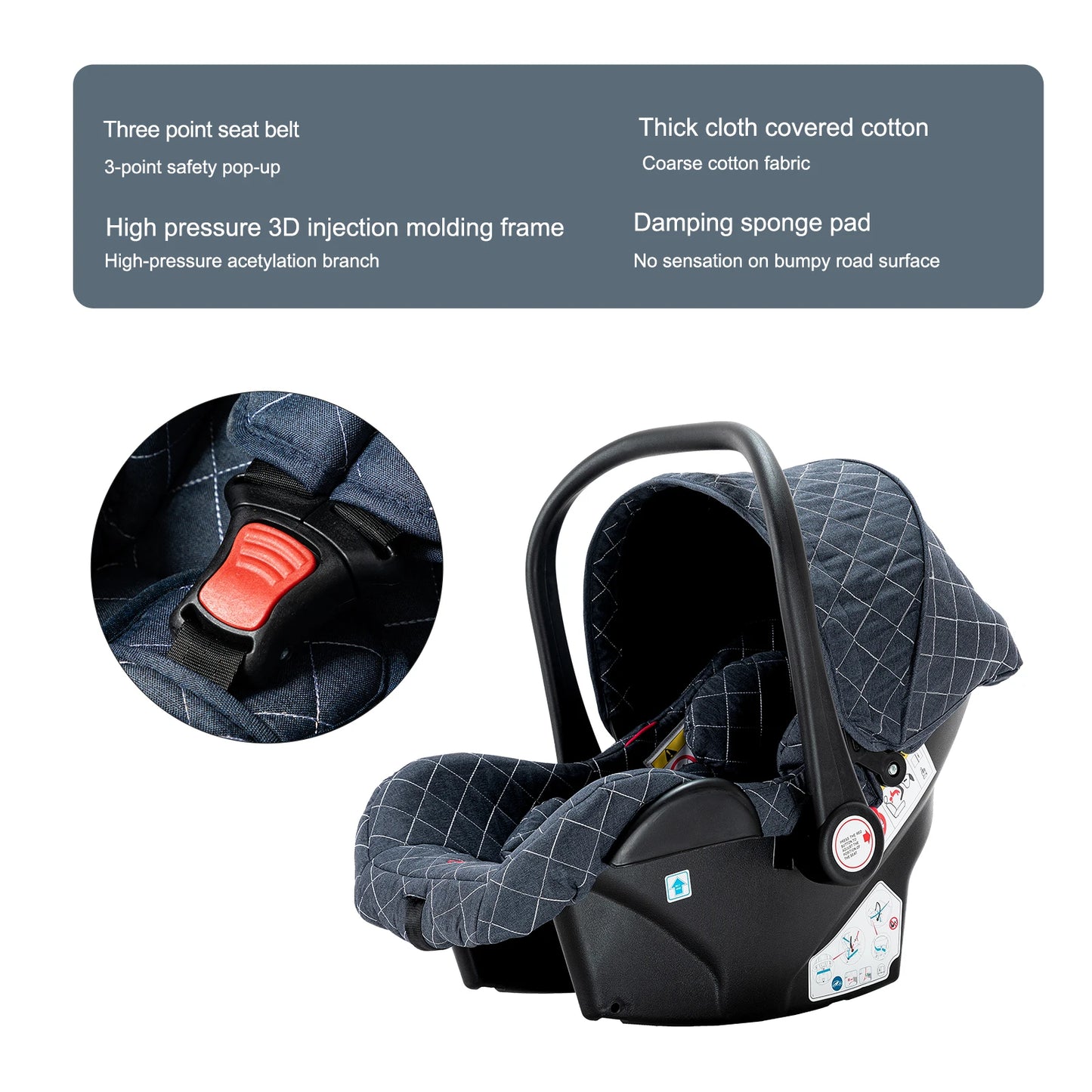 Child Car Seats ISOFIX Safety Seats Portable Infant Seats Lightweight Comfortable Newborn Kids Baby Accessories Toddlers Kids
