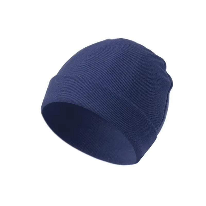 Unisex 0-3 Months Newborn Boy Girl Hats 100% Cotton Soft Bonnet Caps Solid Color Kids Beanie Felt Cap Baby Accessories