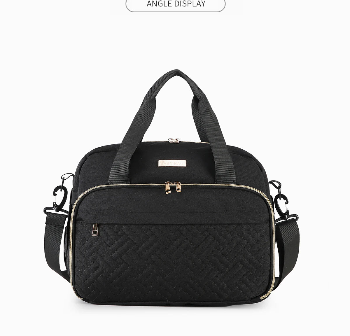 Single large-capacity baby cross-body diaper bag, mom bag, baby diaper bag handbag, large-capacity shoulder-back wide-opening tr