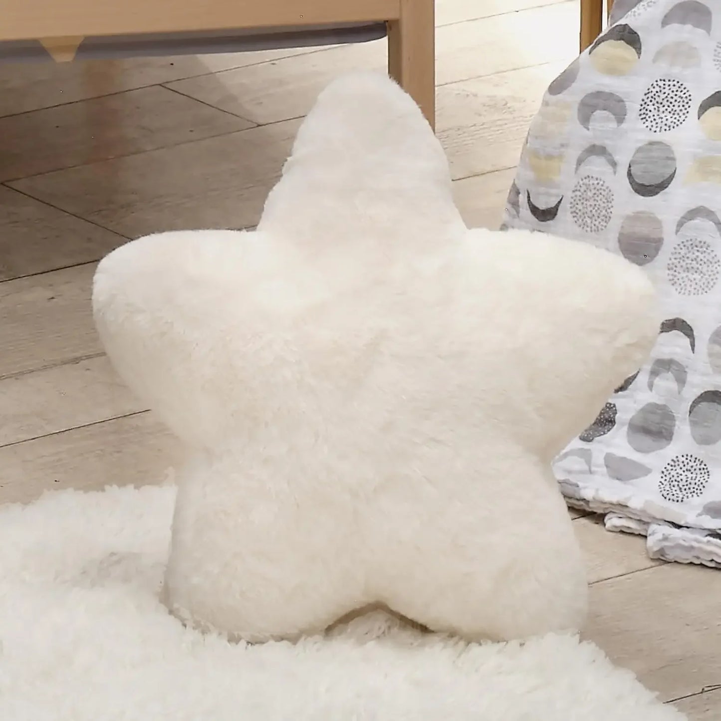 Ultra Soft Star Pillow Plush in Creamy White - Perfect Gift for Mom and Baby