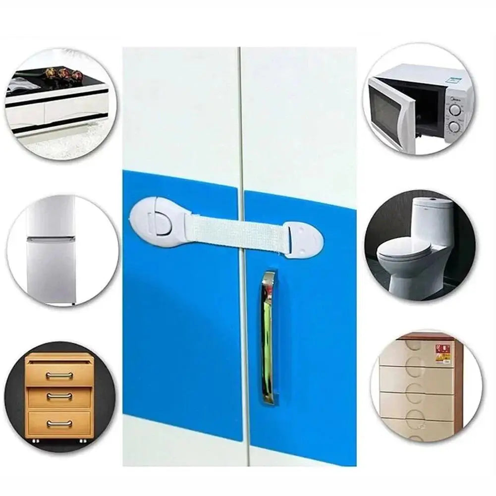 10pcs Child Safety Cabinet Locks - Baby Proof Drawer Plastic Security Protector for Kids, Childproof Home Safety Accessories2028