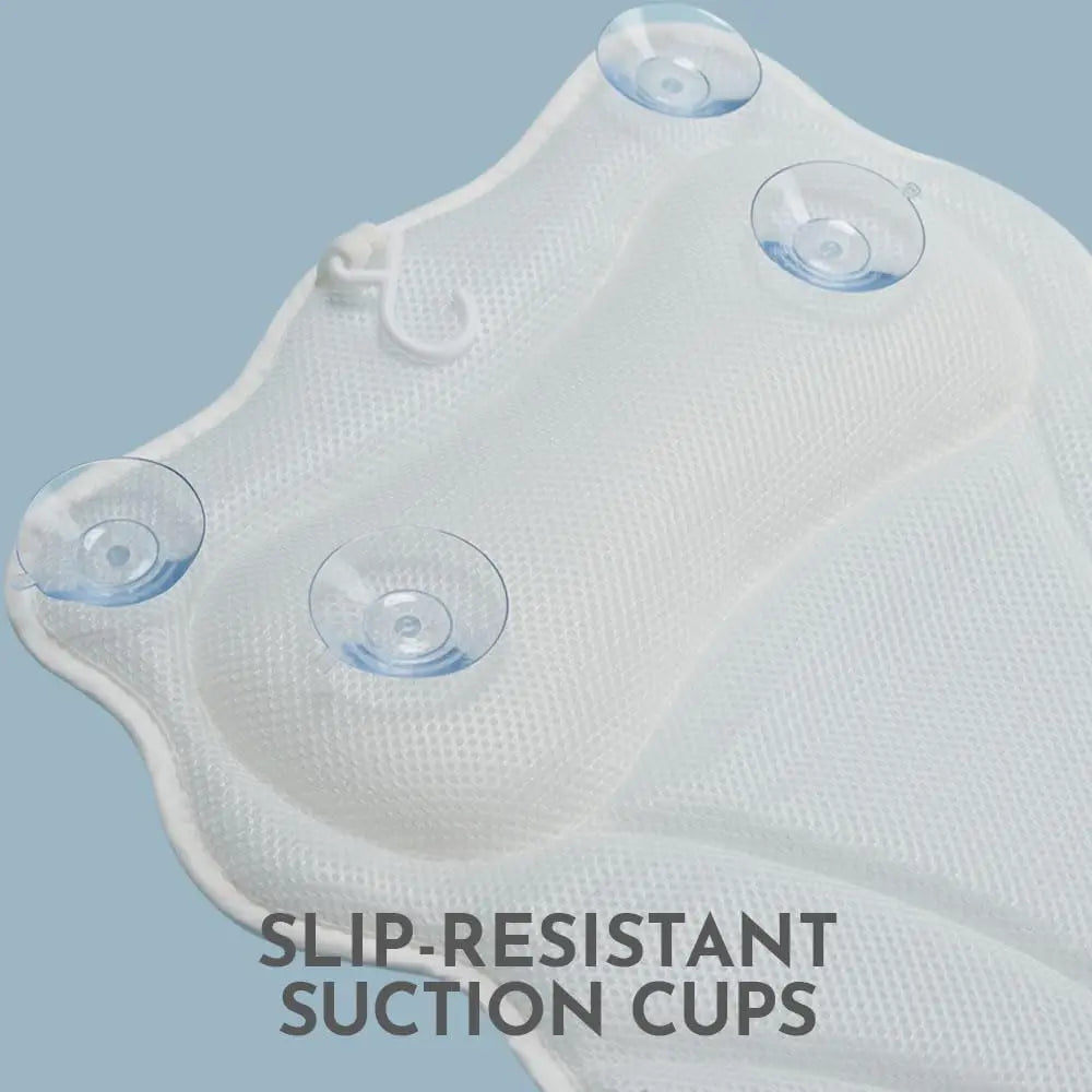 Practical Slip Bath Pillow with Suction Cups Tub Neck Back Support Headrest Pillows Thickened Home Cushion Accersory
