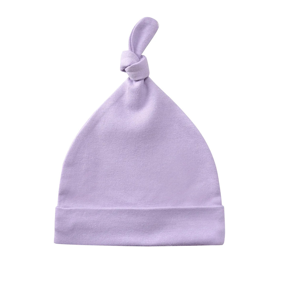 Personalized Knotted Beanie Baby Hat Organic Cotton Embroidered Name Infant Caps for Newborns 0-4 Months Perfect Baby Gift