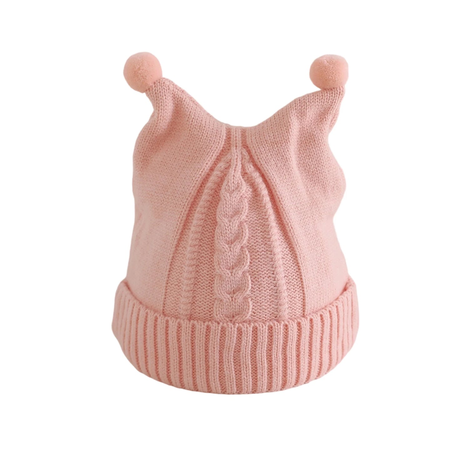 Children s Winter Knit Beanie with Adorable Animal Ears Cozy and Thick Warm Hat for Cold Weather Stylish Ear Protection Hat