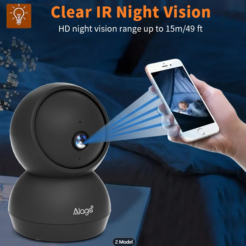 3MP WiFi Camera Smart Home Indoor Wireless IP Surveillance Camera AI Detect Automatic Tracking Security Baby Monitor