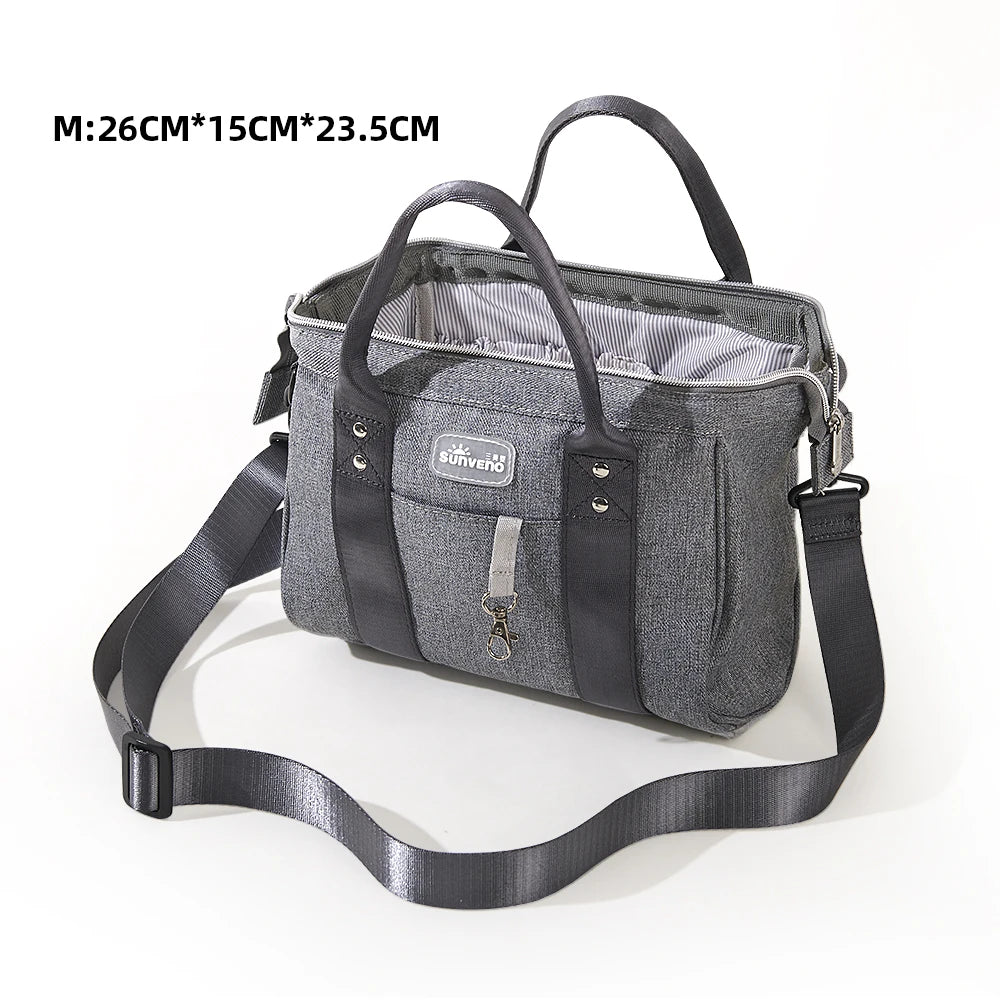Sunveno Multi-Function Diaper Bag for Short Trips Stylish Durable Baby Bag for Parents Mommy Shoulder Bag Crossbody Carry