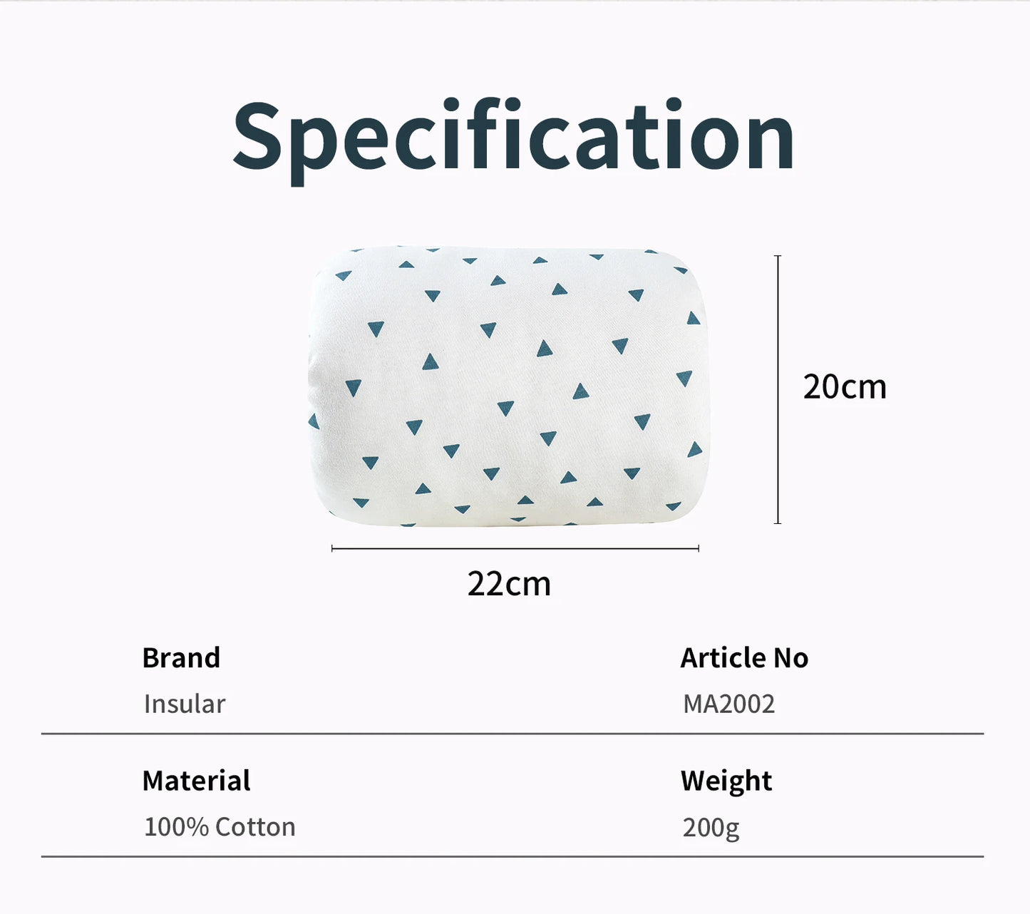 Baby Pure Cotton Nursing Breastfeeding Arm Pillow Infant High-Quality PP Cotton Pillow Plus Fleece Thickened Comfortable HeadPad