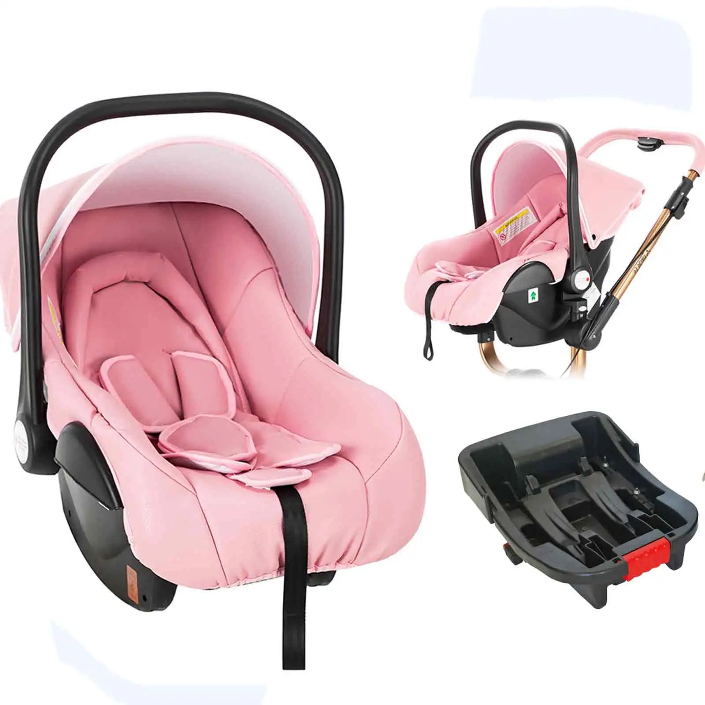 Baby Car Seat with Safe ISOFIX Base ISOFIX connector base Baby Seats Easy - to - install Portable Newborn Infant Kid Stable Mom