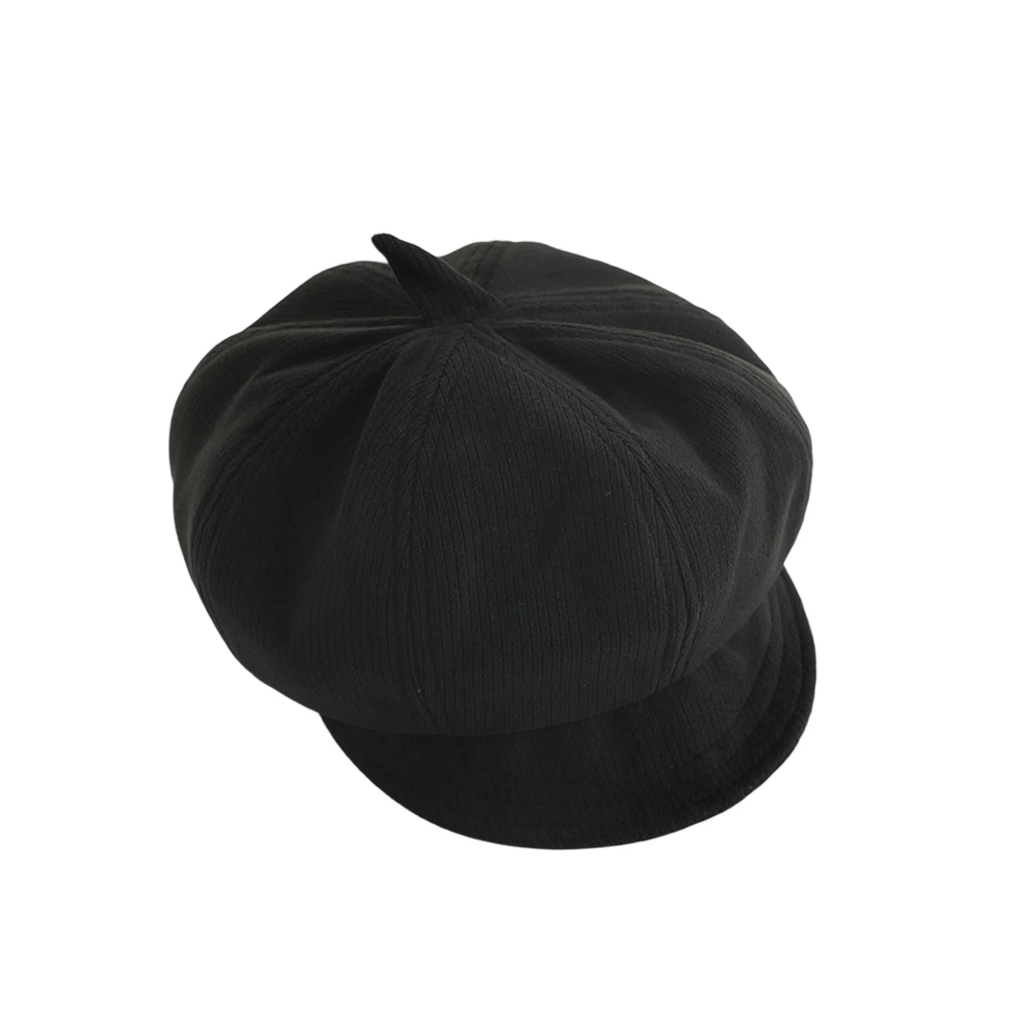 Children s Newsboy Hat Retro Style Solid Color Eight-Sided Painter Cap with Visor Beret for Boys and Girls