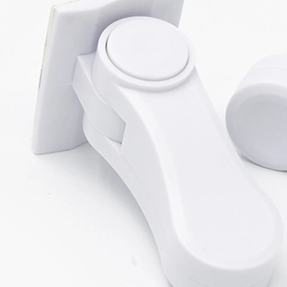 Child Safe Door Lever Lock Universal Window Door Handle Lock 180 Degree Rotating Self Adhesive for Window Door Cabinet