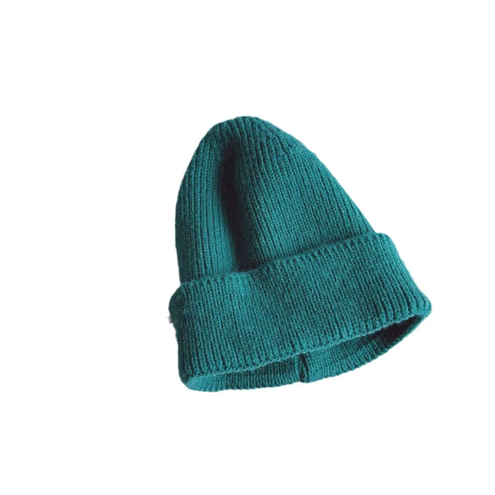 Kids Beanie Solid Color Knitted Baby Winter Hats For Children Warm Crochet Boys Girls Hat Toddler Cap Baby Bonnet Gorras Gorro