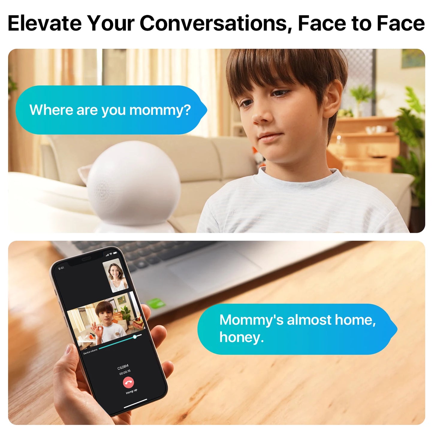 ZOSI 6MP 4MP Dual-Lens Indoor Security IP Camera Two-Way Video 2.4G/5G WiFi C528 360° Views Pan/Tilt Home Baby/Pet Dog Monitor