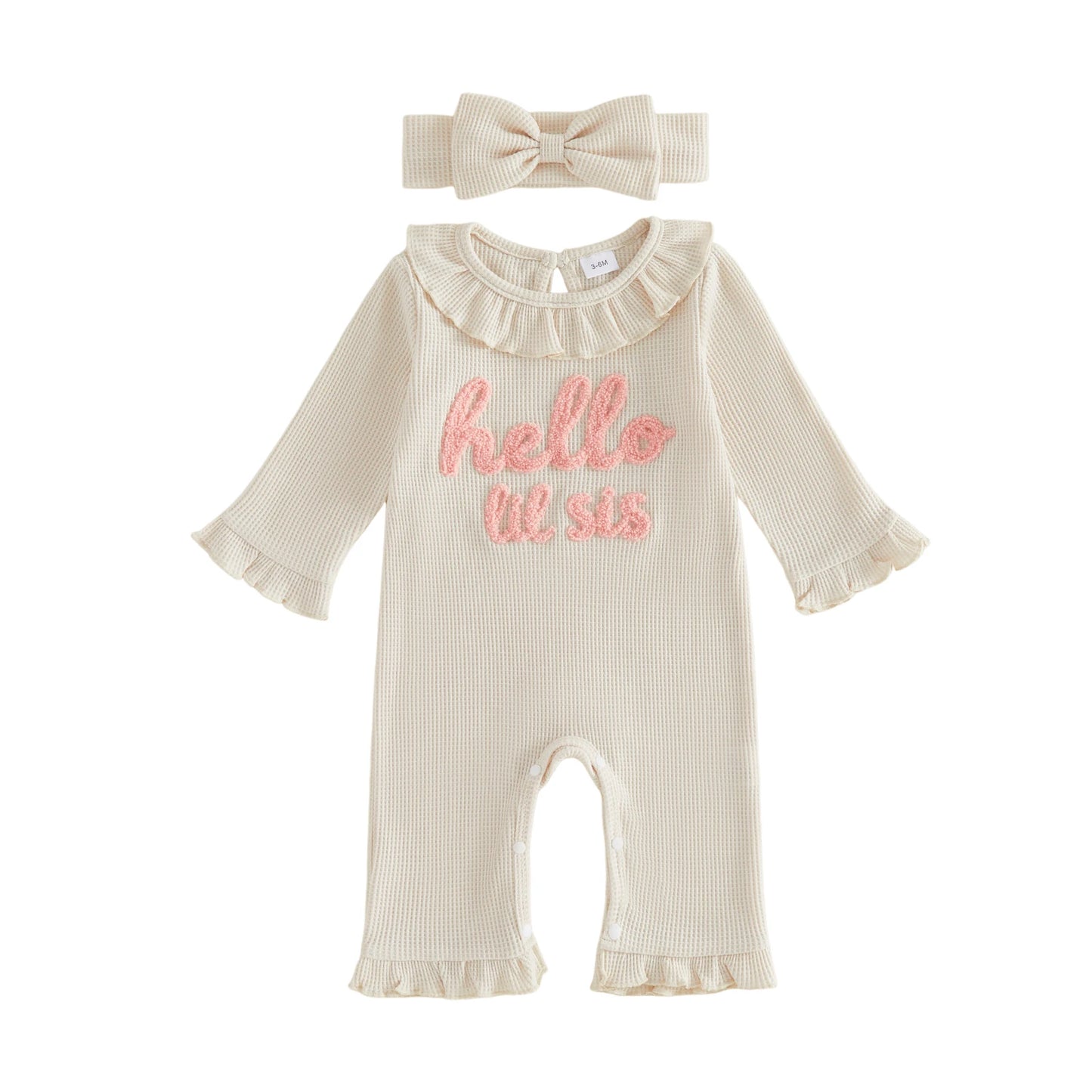 Cute Toddler Girls 2 Piece Set with Floral Print Ruffle Sleeve Top and Denim Shorts Matching Bow Headband Included
