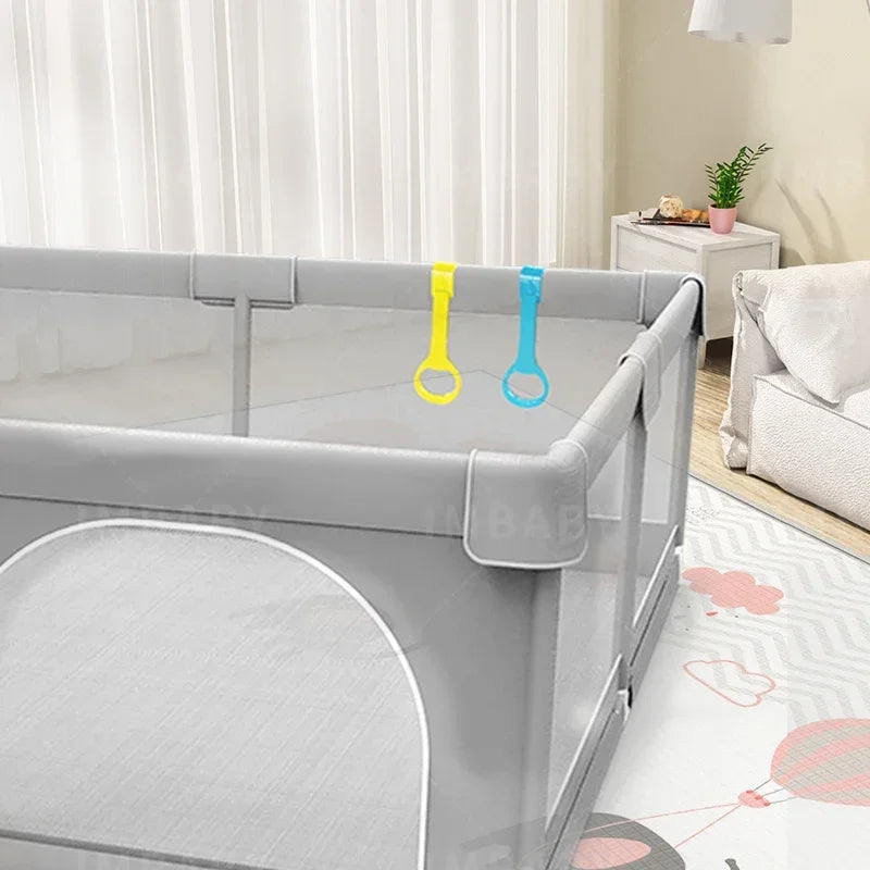 IMBABY Baby Playpen Gray Baby Activity Fence Large Baby Playground Safety Activities for Babies Games Park Playpen for Children
