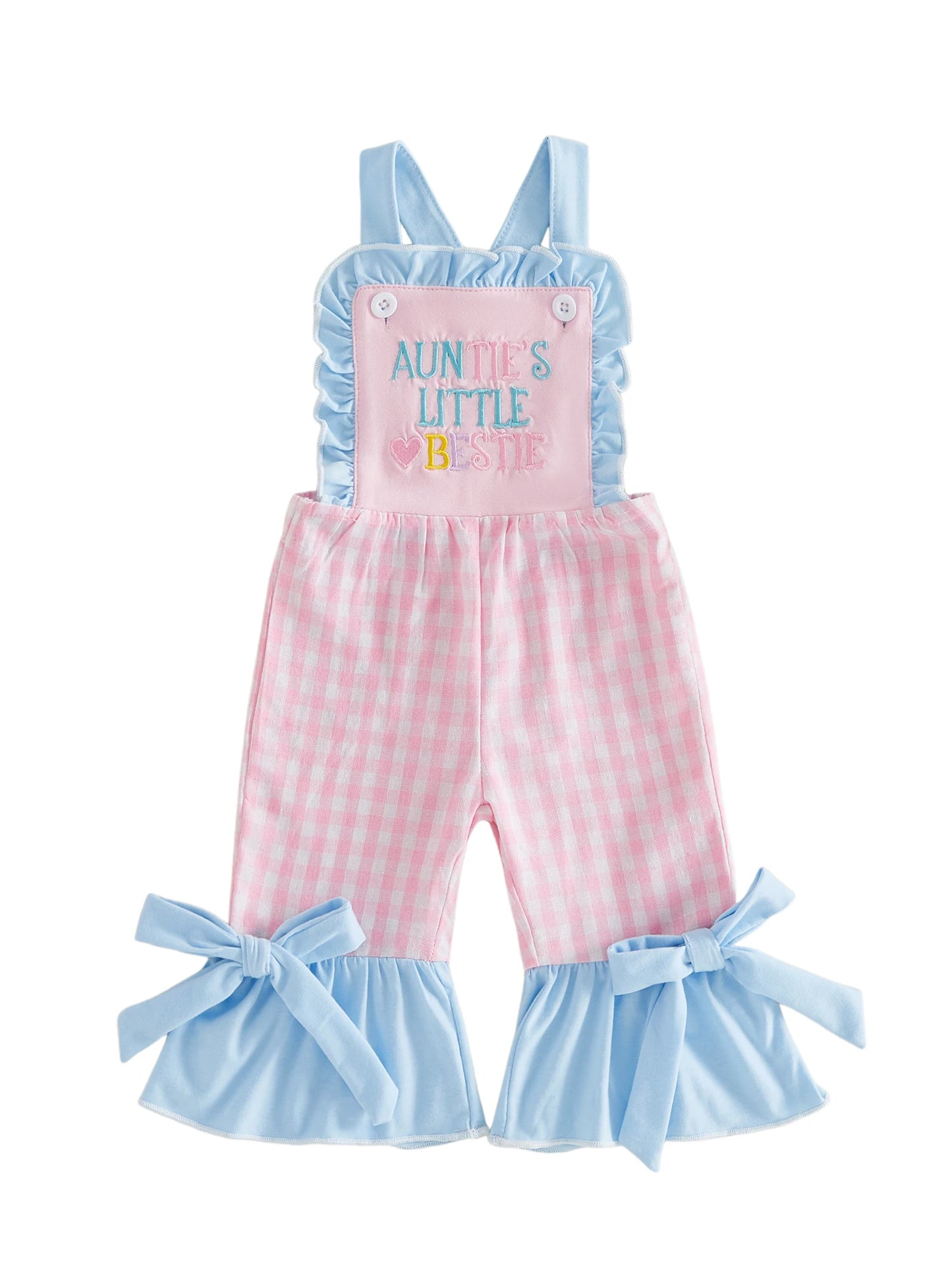 Adorable Infant Girls Sleeveless Romper with Cute Floral Embroidery and Bow Detail Perfect for Summer Outings and Playtime
