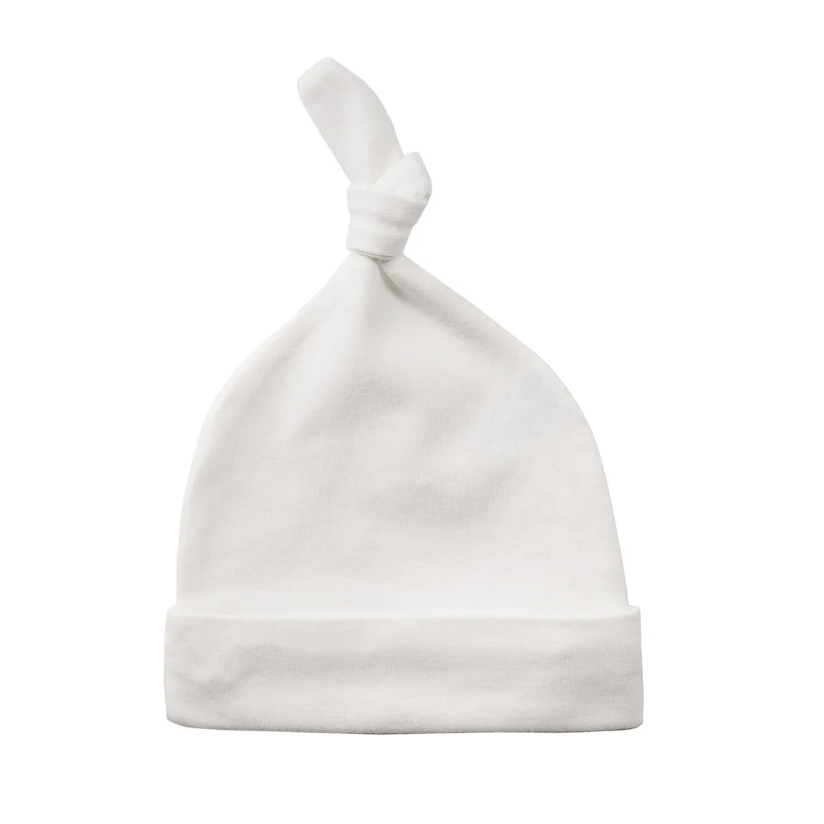 Personalized Knotted Beanie Baby Hat Organic Cotton Embroidered Name Infant Caps for Newborns 0-4 Months Perfect Baby Gift