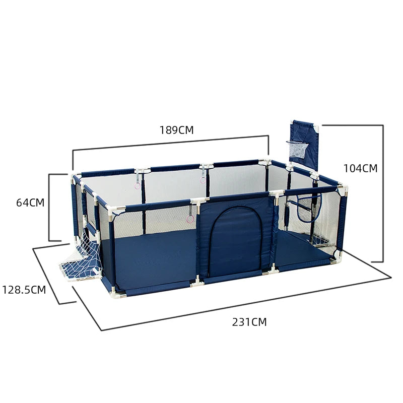Safety Baby Playpen For Children Indoor Multiple Styles Toddler Barrier Fence Kids Playground Toys Park With Basketball Frame
