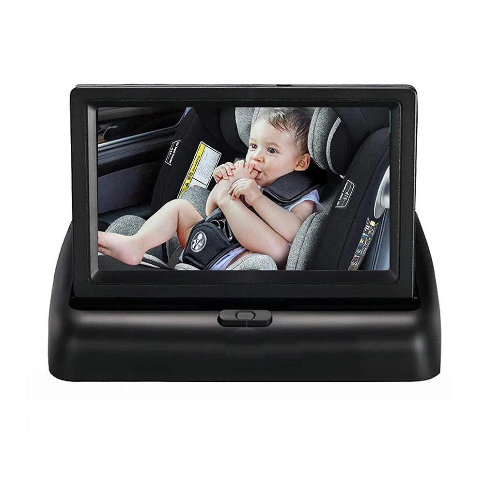 4.3 Inch HD Safety Car Seat Mirror Camera Folding Screen 8LED IR Night Vision Back Seat Baby Car Camera Headrest Monitor Display