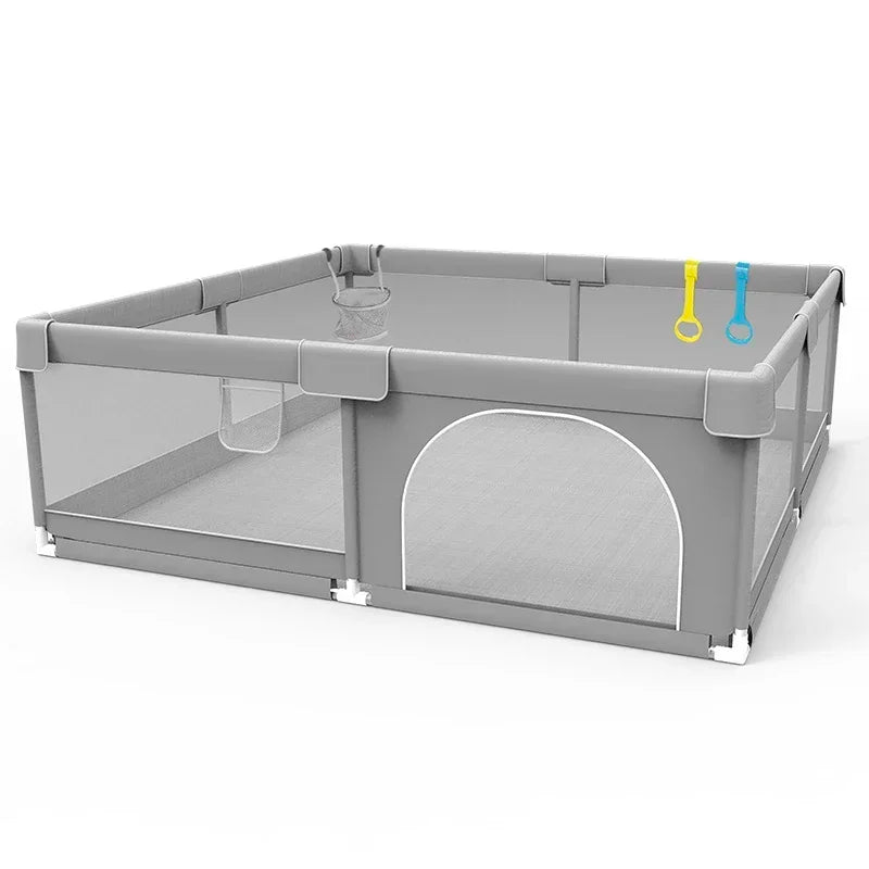 IMBABY Baby Playpen Gray Baby Activity Fence Large Baby Playground Safety Activities for Babies Games Park Playpen for Children