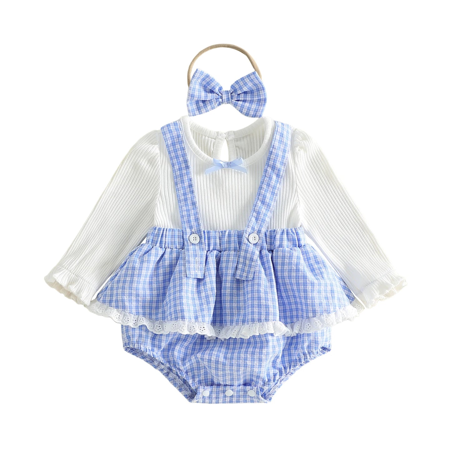 Cute Baby Girl 2 Piece Set Stylish Floral Print Ruffle Sleeve Top and Denim Shorts with Matching Headband Ensemble