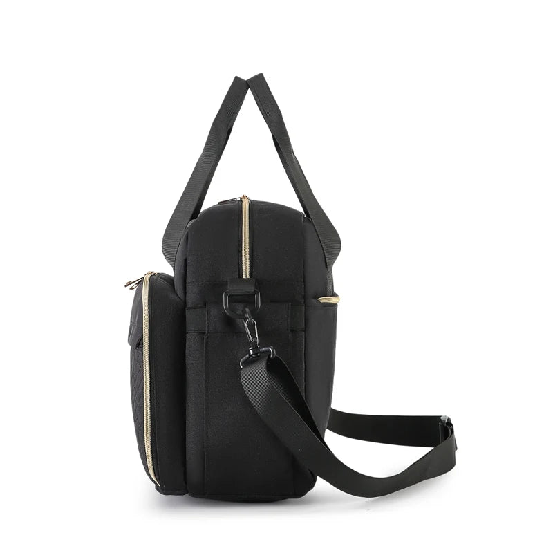 Single large-capacity baby cross-body diaper bag, mom bag, baby diaper bag handbag, large-capacity shoulder-back wide-opening tr