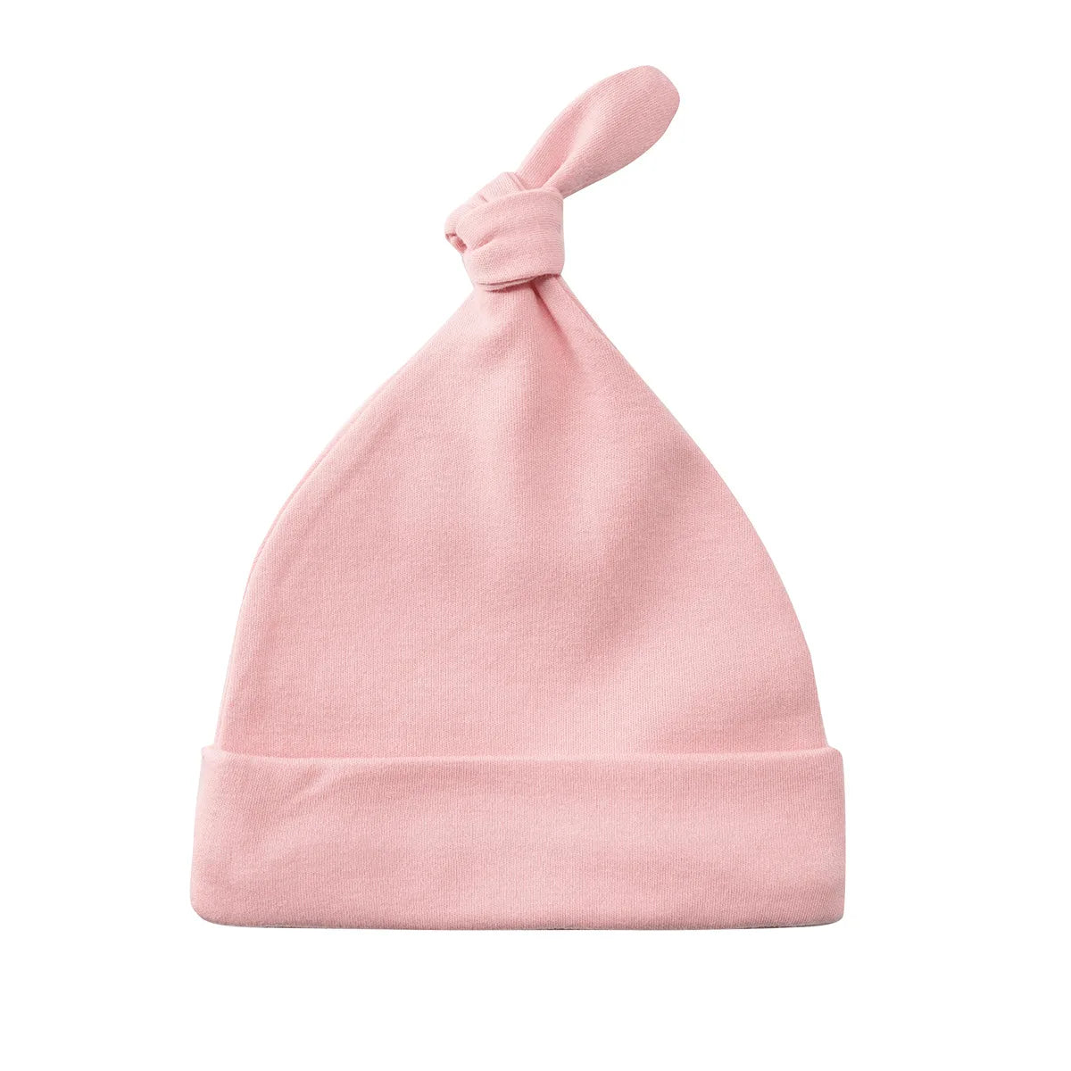 Personalized Knotted Beanie Baby Hat Organic Cotton Embroidered Name Infant Caps for Newborns 0-4 Months Perfect Baby Gift