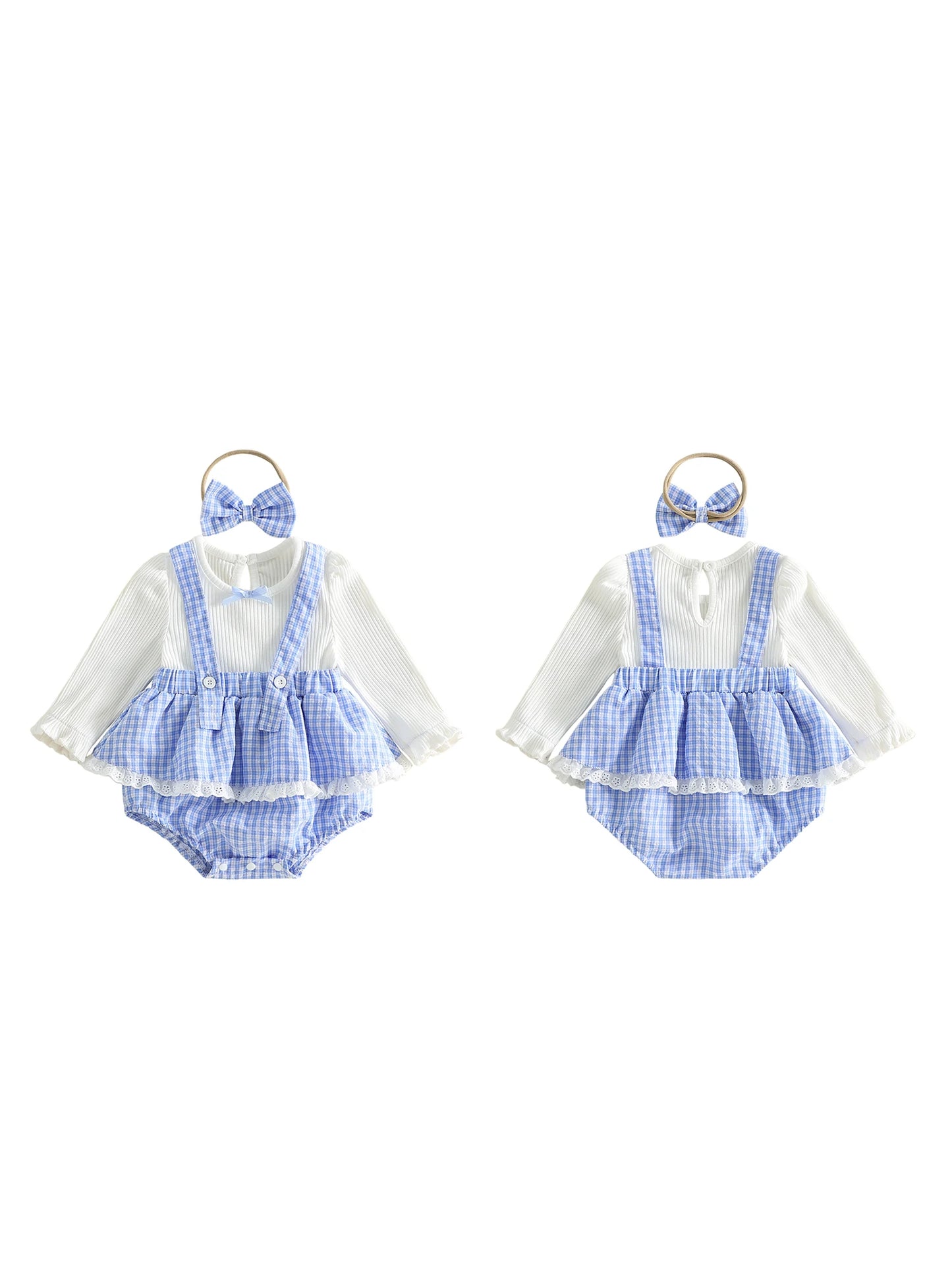 Cute Baby Girl 2 Piece Set Stylish Floral Print Ruffle Sleeve Top and Denim Shorts with Matching Headband Ensemble