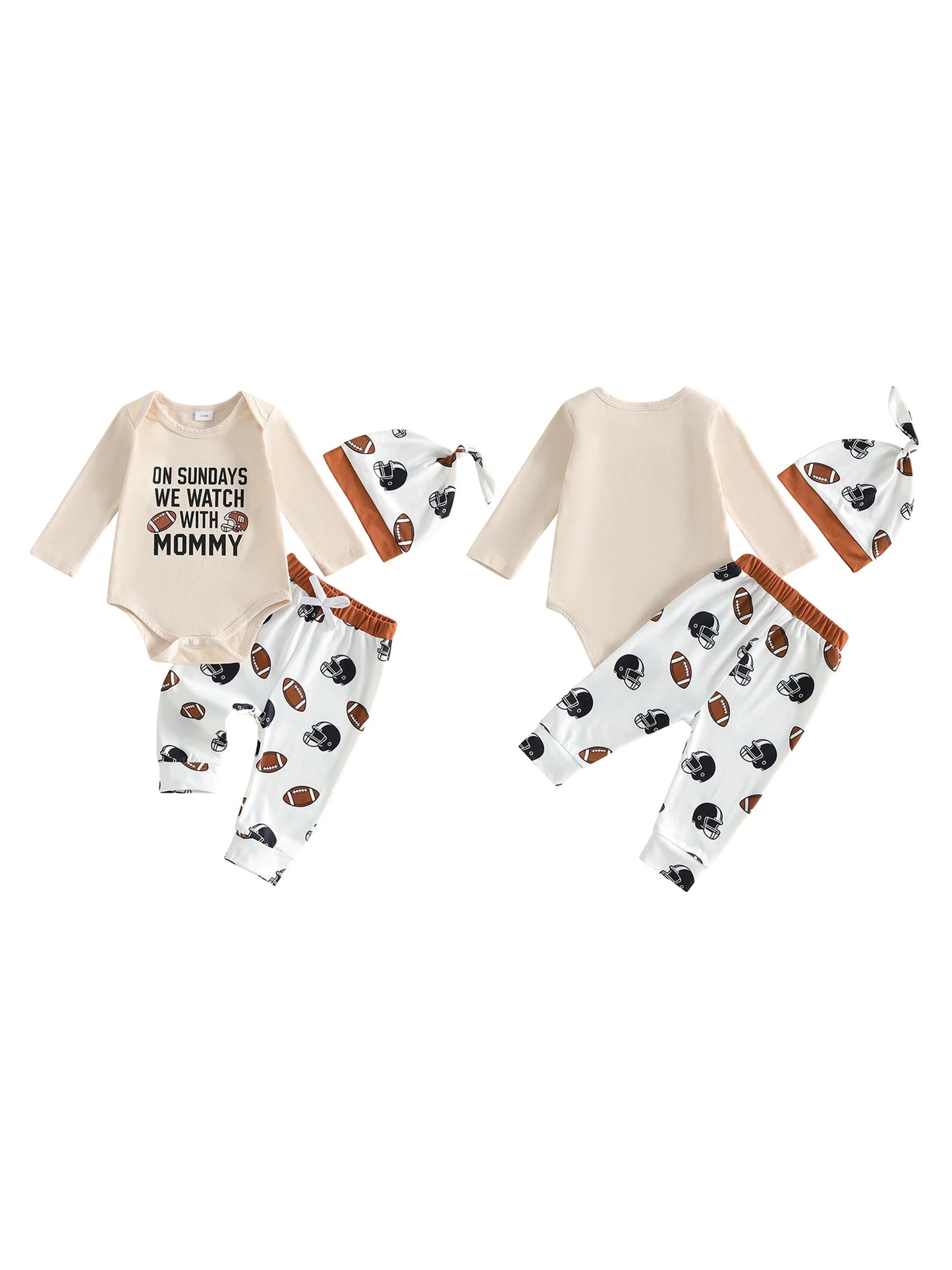 Baby Girl Fall Outfits Pumpkin Patch Printed Long Sleeve Bodysuit Leggings and Headband 3 Piece Set