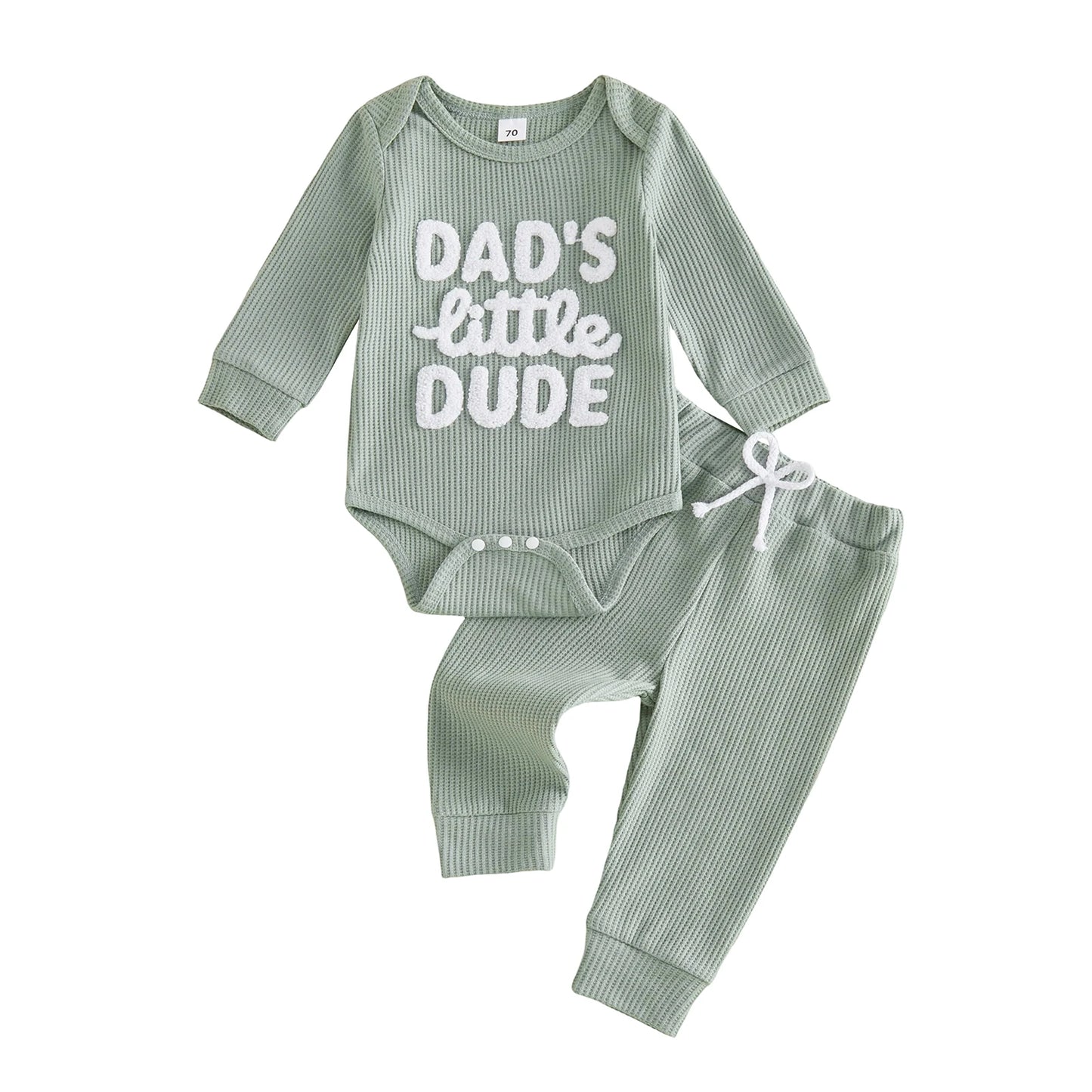 Cute Toddler Boys Autumn Ensemble Stylish Alphabet Stitched Long Sleeve Crew Neck Romper and Trousers Matching Set