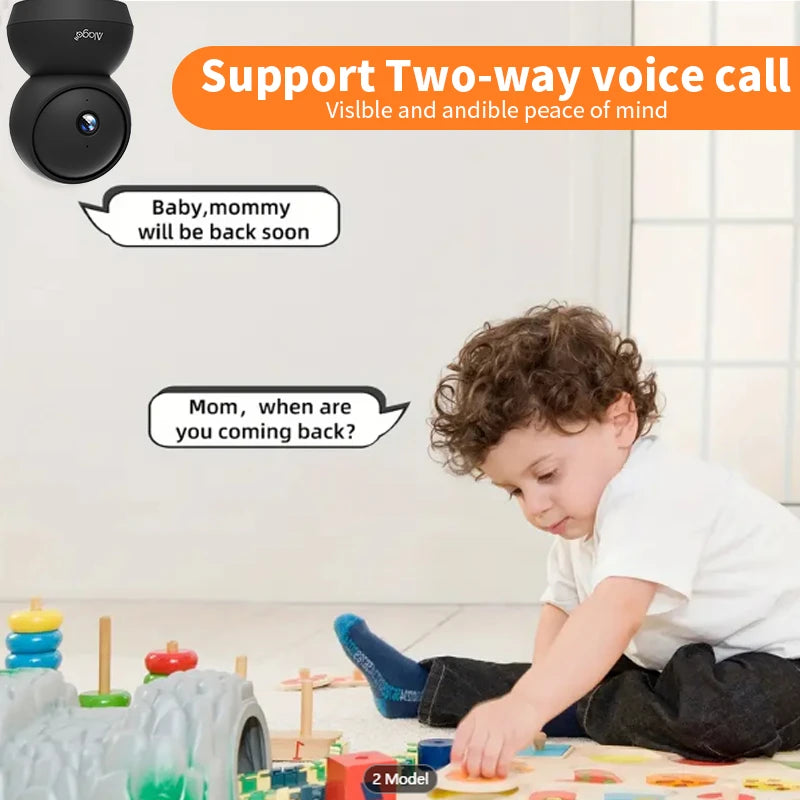 3MP WiFi Camera Smart Home Indoor Wireless IP Surveillance Camera AI Detect Automatic Tracking Security Baby Monitor