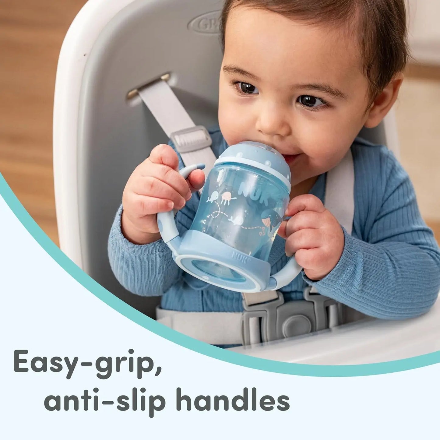 2-Pack Spill-Proof Soft Straw Sippy Cup with Handles, 5 oz. Leak-Proof Design for Easy Learning