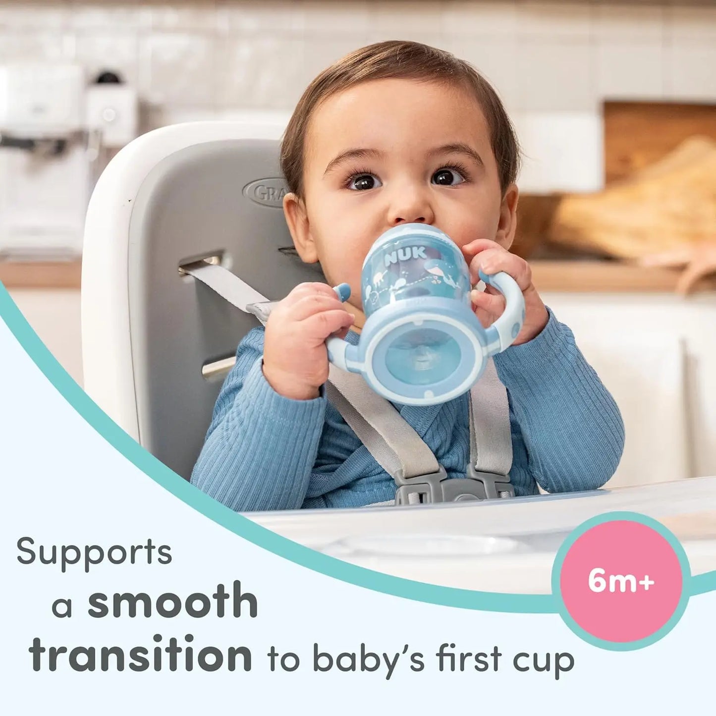 2-Pack Spill-Proof Soft Straw Sippy Cup with Handles, 5 oz. Leak-Proof Design for Easy Learning