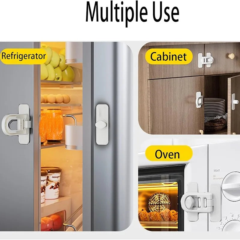 Fridge Child Lock Freezer Locks for Refrigerator Doors Oven Child Safety Lock Oven Baby Proofing Refrigerator Door Safety Locks