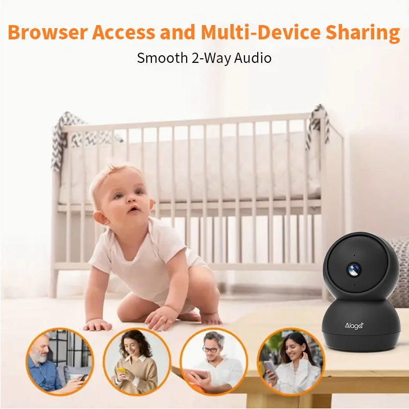 3MP WiFi Camera Smart Home Indoor Wireless IP Surveillance Camera AI Detect Automatic Tracking Security Baby Monitor