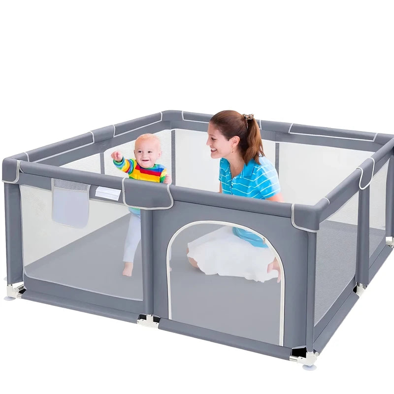 Foldable Baby Playpen Kids Playpen Playground Indoor/Outdoor Safety Play Yard Portable Kids Indoor Outdoor Toys Activity Center