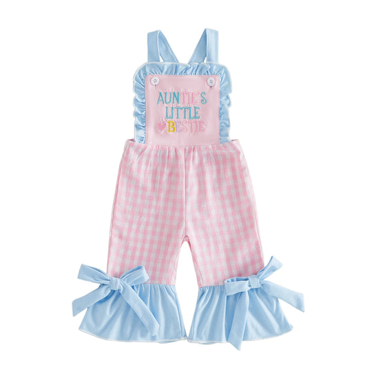 Adorable Infant Girls Sleeveless Romper with Cute Floral Embroidery and Bow Detail Perfect for Summer Outings and Playtime
