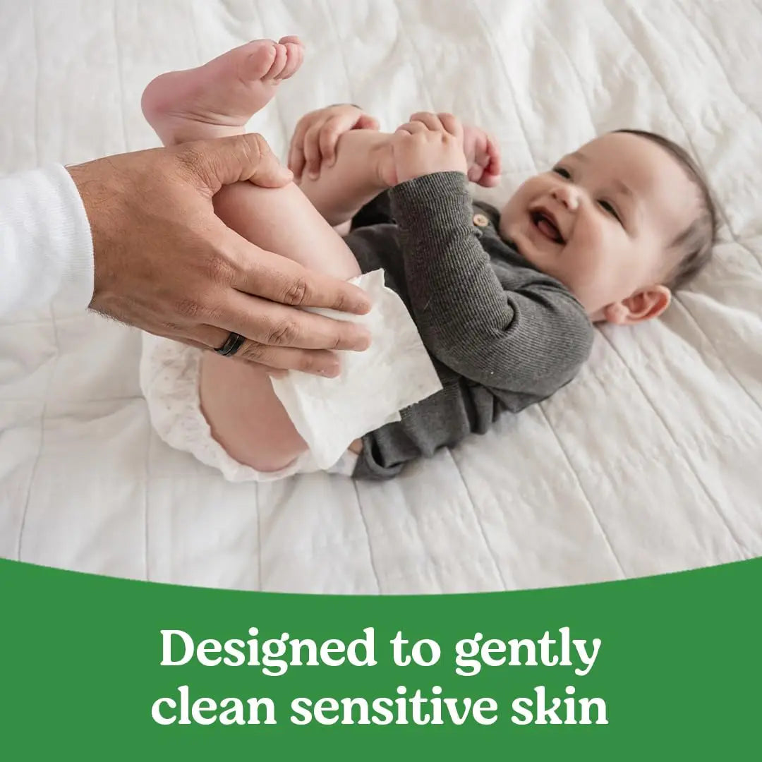 Gentle Baby Wipes, Hypoallergenic & Fragrance-Free, 3 Packs (624 Wipes Total), pH Balanced for Sensitive Skin